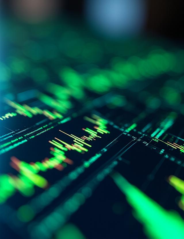 Modern financial data dashboard